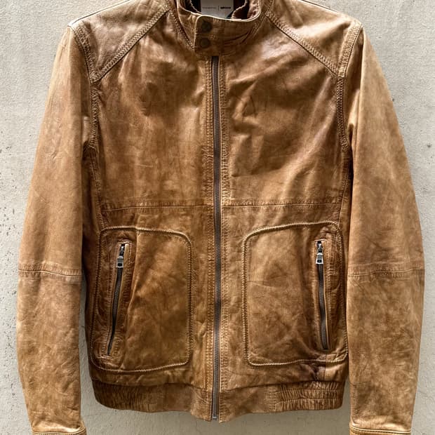 Vintage GAS Goatskin Leather Jacket