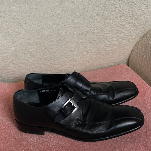 페라가모 세미스퀘어 버클 구두 280 / 10사이즈