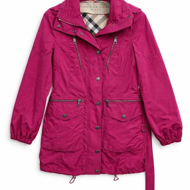 버버리 브릿 핑크 자켓