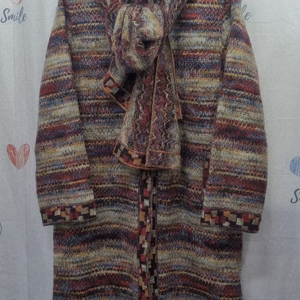 정품) 미쏘니  롱니트  머플러세트 