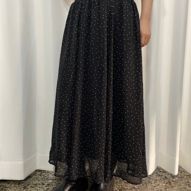 earth dot long skirt