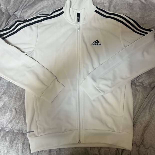 아디다스 져지 트랙탑 화이트 s