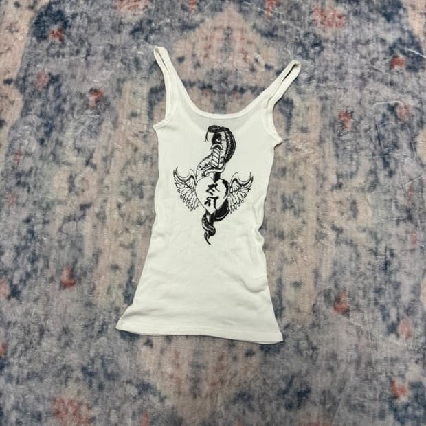 Sly serpent heart ribbed sleevless
