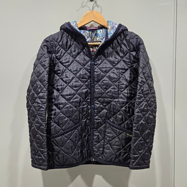 리버티 퀼팅 후드 자켓 네이비 36