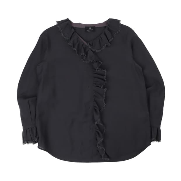 랑방 19ss 린넨 프릴 디테일 블라우스