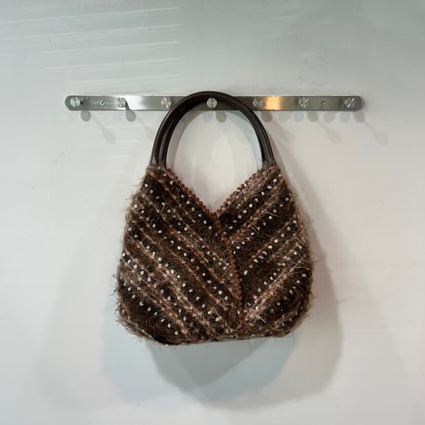 빈티지 브라운 히피 숄더백