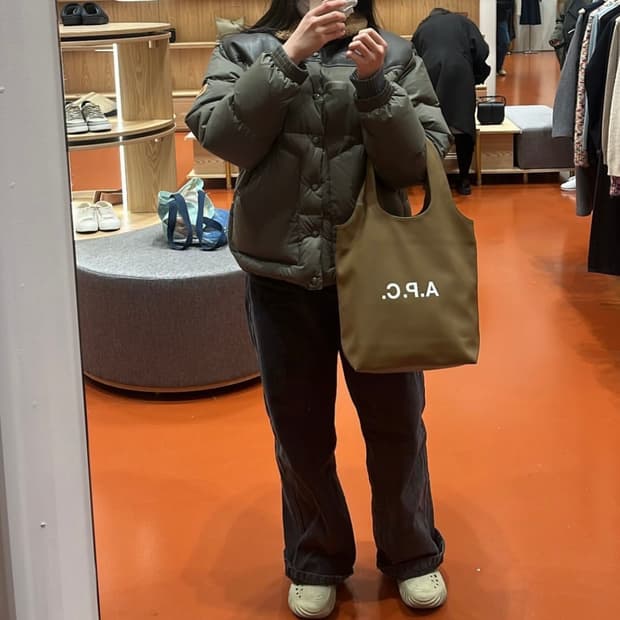 펜필드 락울 다운패딩 점퍼 다크브라운 M