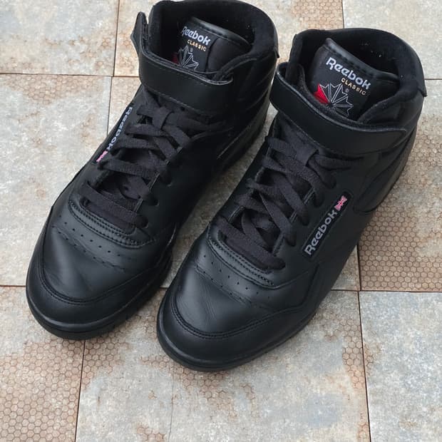 (250)리복 엑소핏 하이 블랙