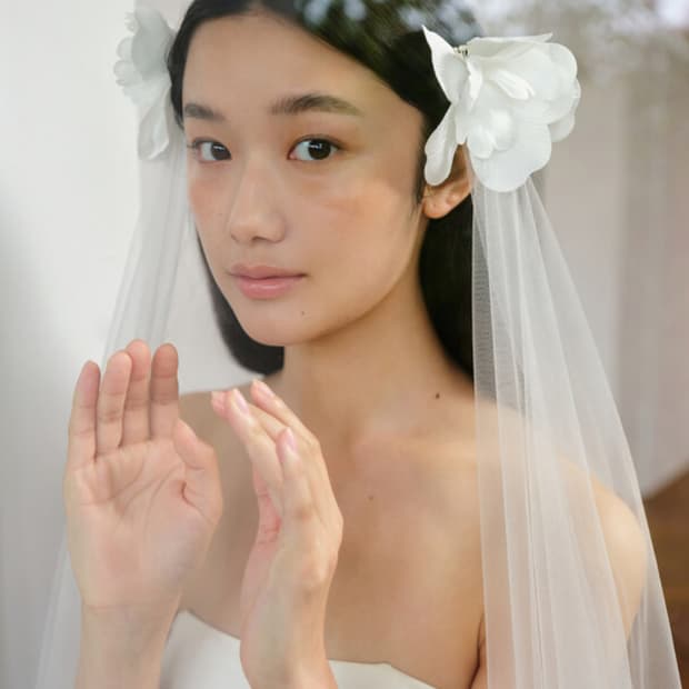 [포지베일] SILK FLOWER VEIL