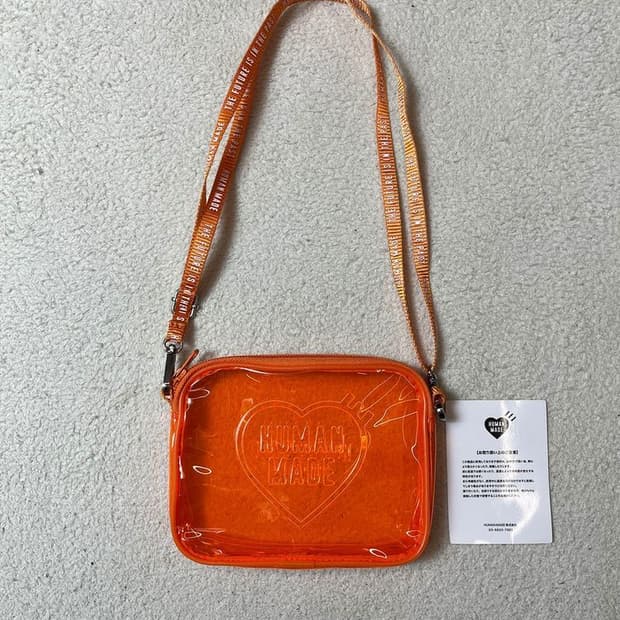 휴먼 메이드 PVC 미니 파우치 크로스백 A1871