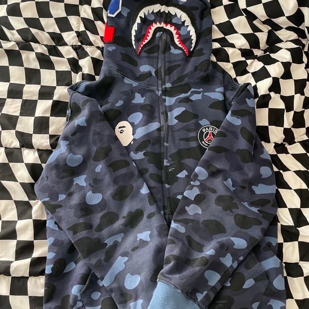 베이프 PSG 샤크후드집업 청계