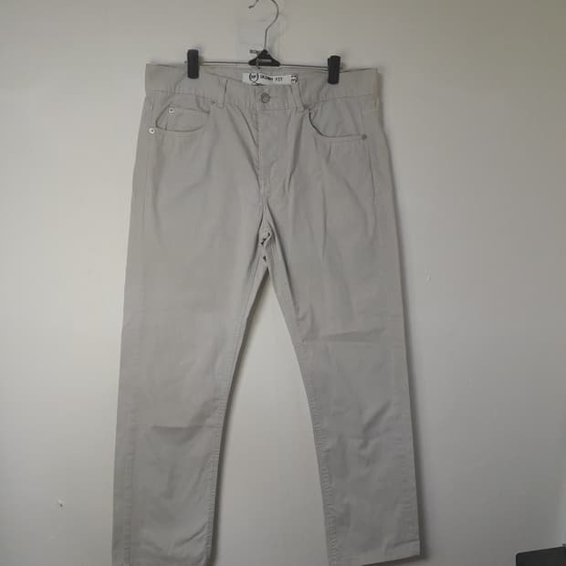 알렉산더 맥퀸 아이보리 코튼바지 32"