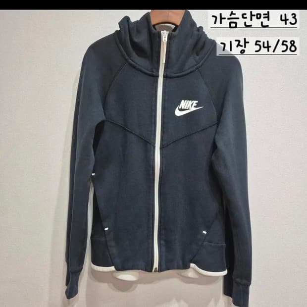 나이키 후드 집업 블랙 여성 M