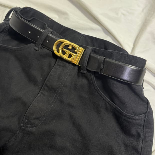 구찌 GG 마몬트 레더 벨트