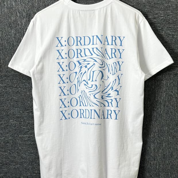 X:ORDINARY 화이트 반팔티 50