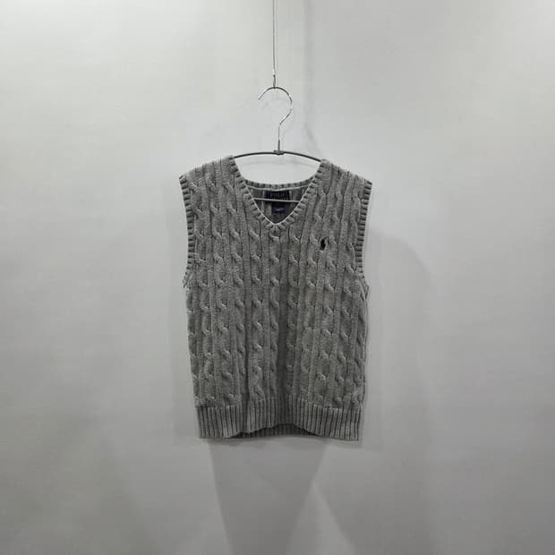 폴로랄프로렌 키즈 케이블 니트 베스트 그레이 6