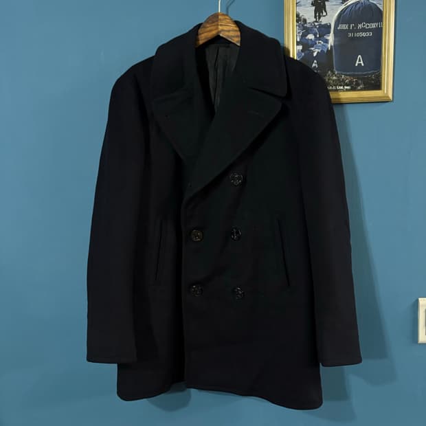 60's USN 8 Button Pea coat.