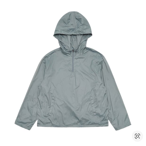 아모멘토 24fw 글로시에 실버 아노락 후리스