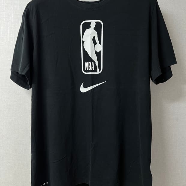 나이키 NBA 로고맨 드라이핏 반팔 티셔츠 블랙 XL 농구 반팔티