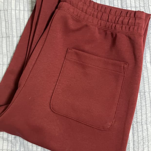 (L) 유니클로 C 스웨트와이드팬츠 버건디