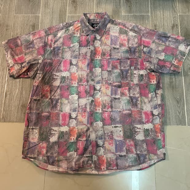 80s 스투시 블랙태그 셔츠 xl