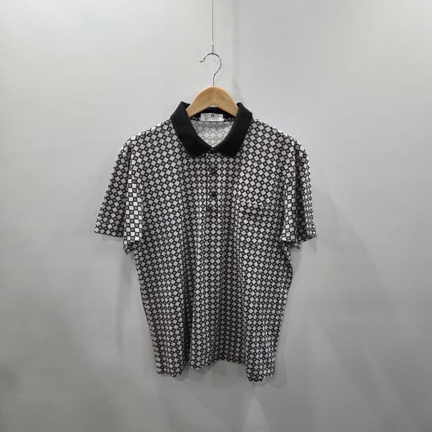 지방시 멀티로고 카라 반팔티 100 