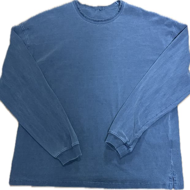 프리즘웍스 OG PIGMENT DYEING L/S TEE _ BLUE