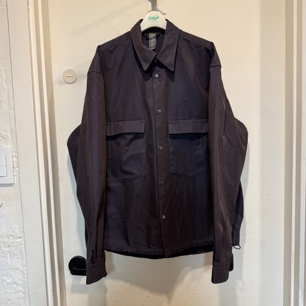 언어펙티드 스트링 오버사이즈 셔츠 