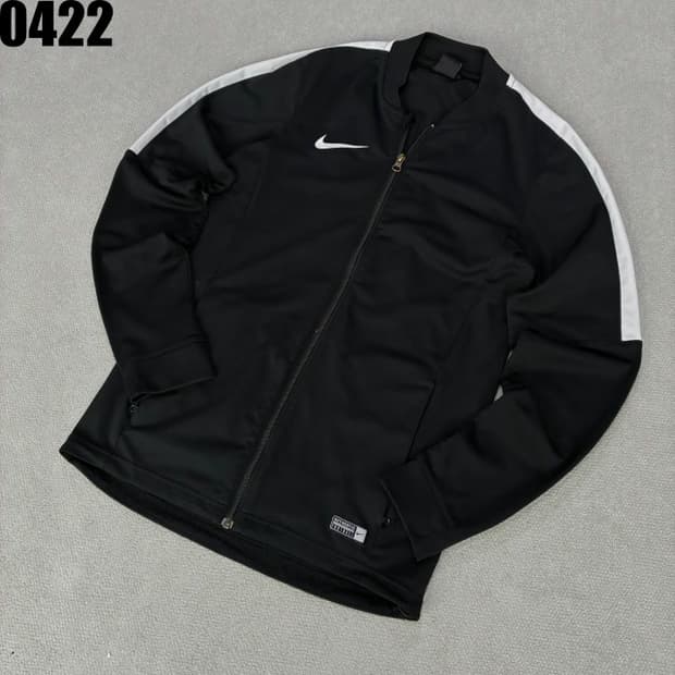 나이키 블랙/화이트 트레이닝 트랙 자켓 s