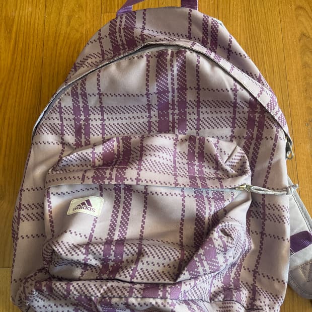 빈티지 아디다스 퍼플체크