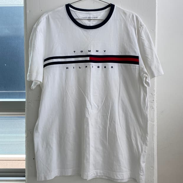 (XL) 타미힐피거 링거 반팔 티셔츠