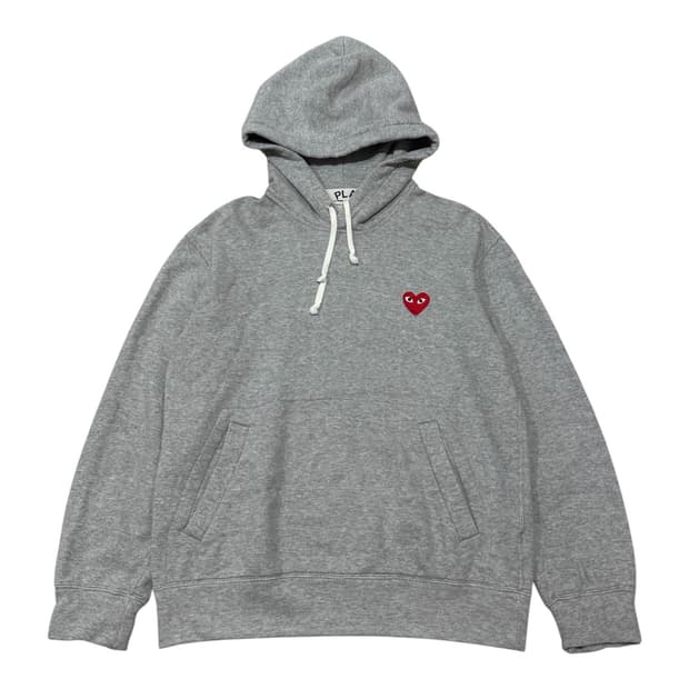 꼼데가르송 플레이 와펜 후드티 M