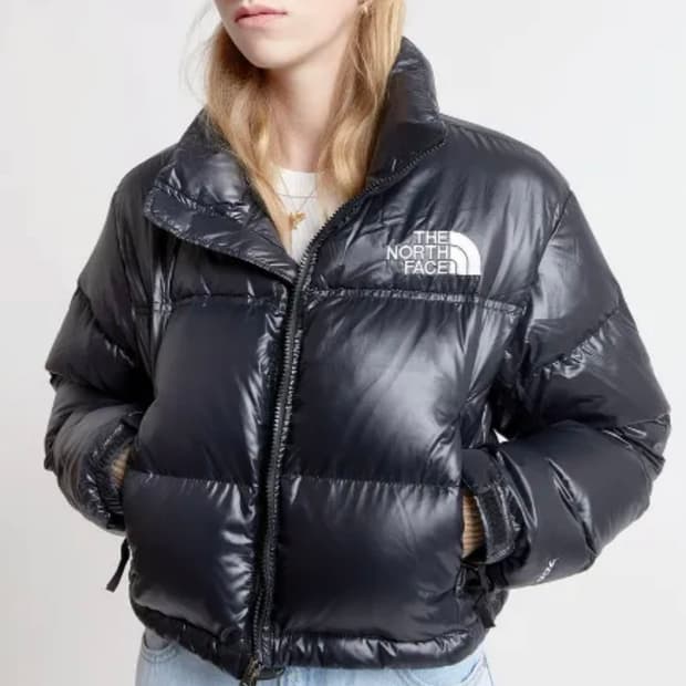 새상품 노스페이스 눕시 700 여성  숏패딩 블랙