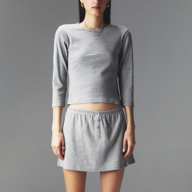 글로니 3/4 G classic tee 그레이