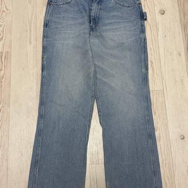 블랙아웃 데님 워크팬츠