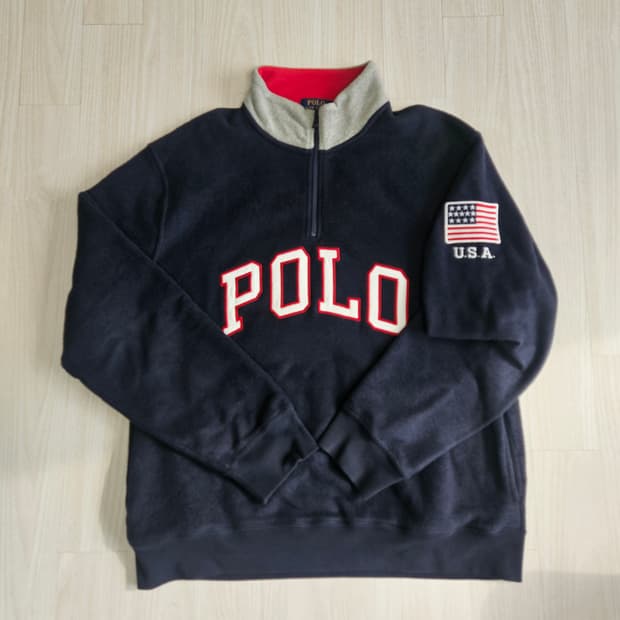 폴로 랄프로렌 성조기 플니스 L