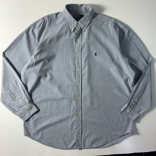 Polo  폴로 랄프로렌 자수 블레이크 코튼 체크셔츠 