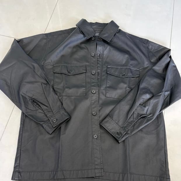 빔즈 FAKE LEATHER CPO SHIRT