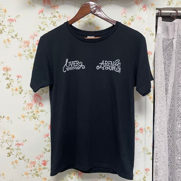 레터링 블랙 반팔티