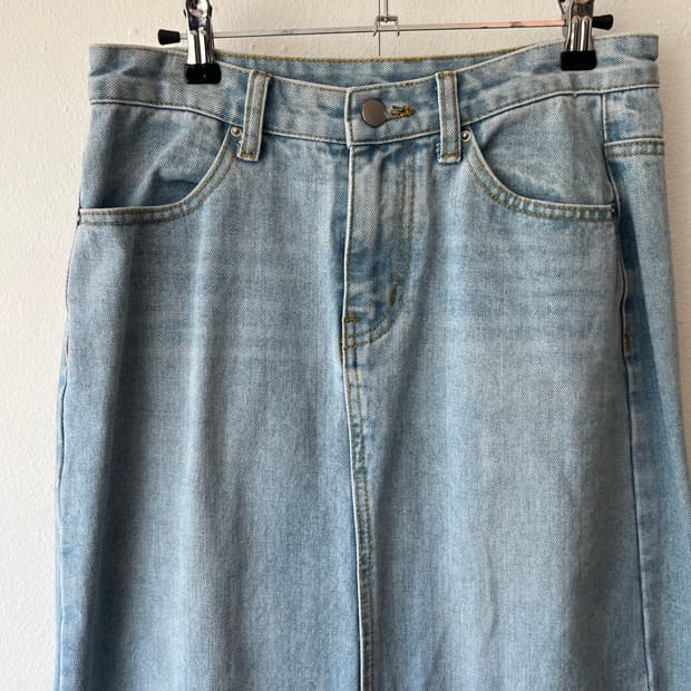 쇼핑몰 여성 연청 데님스커트 청치마