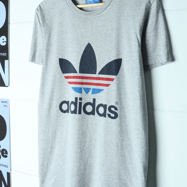 (M-XL) 아디다스 반팔 티셔츠 오리지널 빅로고 그레이-H35776