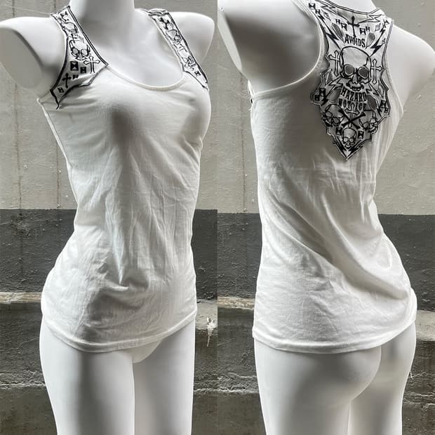 Ghost of Harlem skull sleeveless