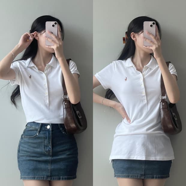 폴로 반팔 카라티 