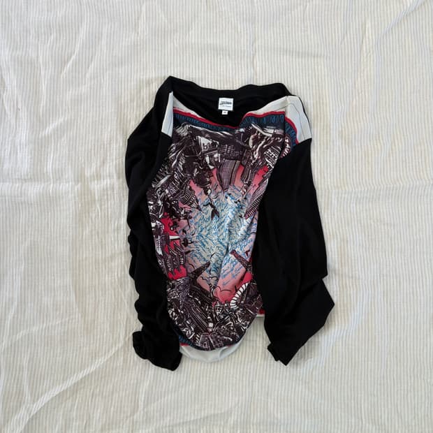  ▫️Jean Paul Gaultier Print Boat Neck