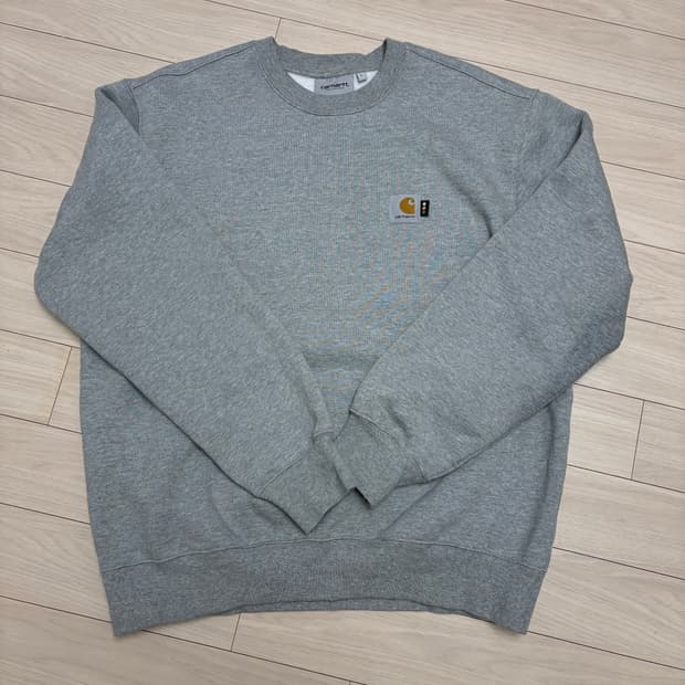 [새상품급] 칼하트X아이앱 그레이 맨투맨 L