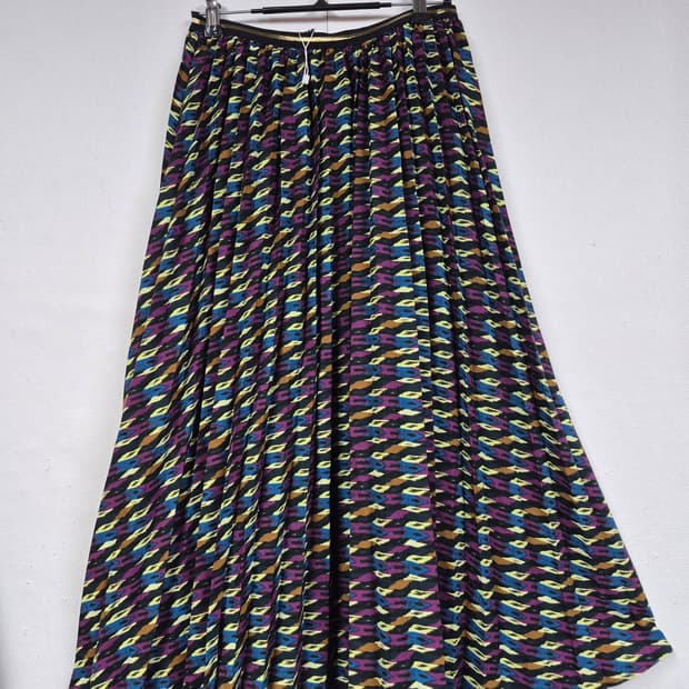 택탈거 플리츠 롱스커트