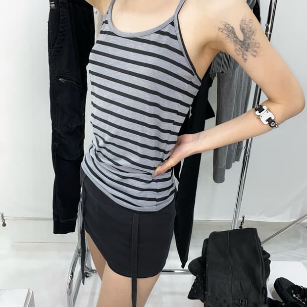 X-Back Strap Stripe Camisole