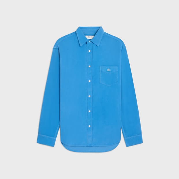 [박보검님 착용] 셀린느 26ss 샴브레이 트리옴페 코듀로이 셔츠