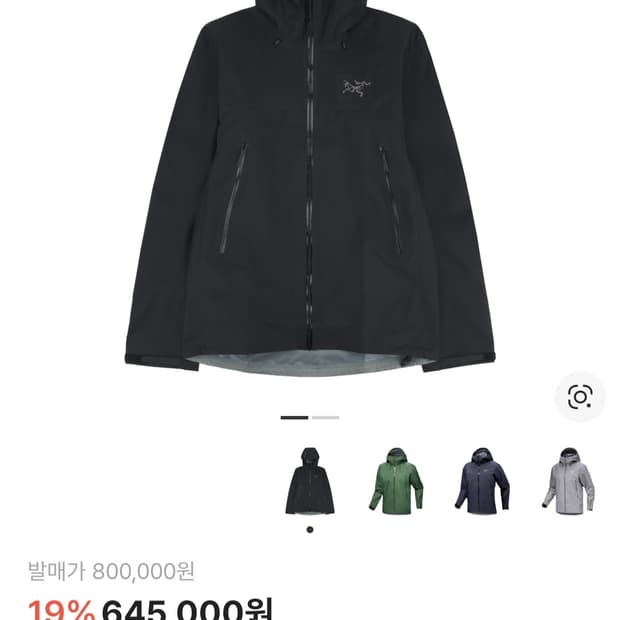 (L) 아크테릭스 베타 SL 자켓 블랙