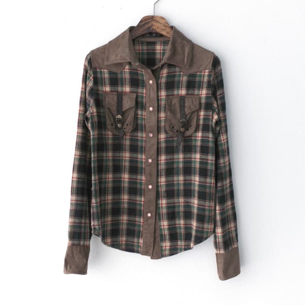 check snap shirt